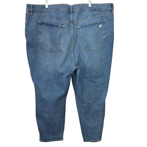 Old Navy Higher High-Rise Jeans Button Fly Distressed O.G. Straight Plus Size 26 - Picture 3 of 7